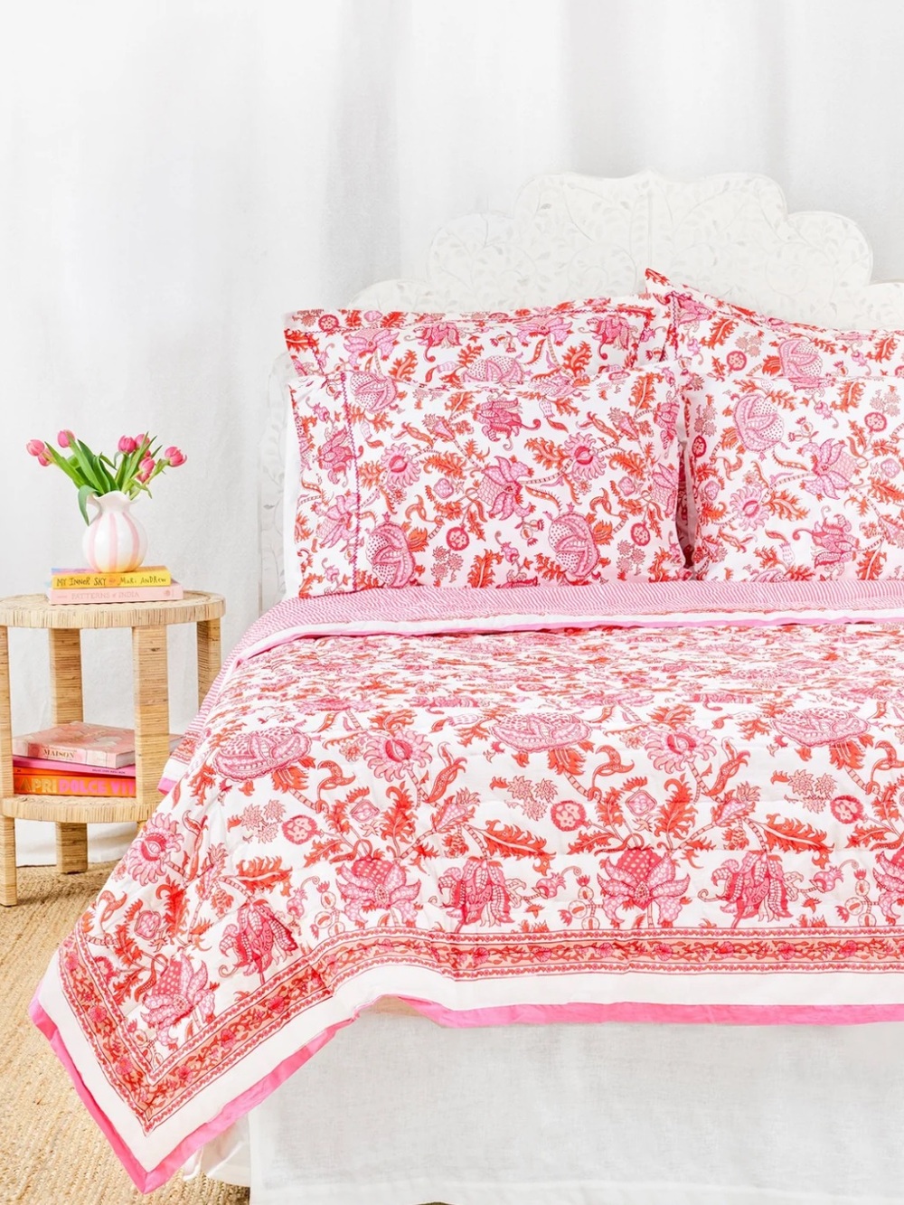 Roller Rabbit Amanda Quilt 100% Cotton Twin Quilt